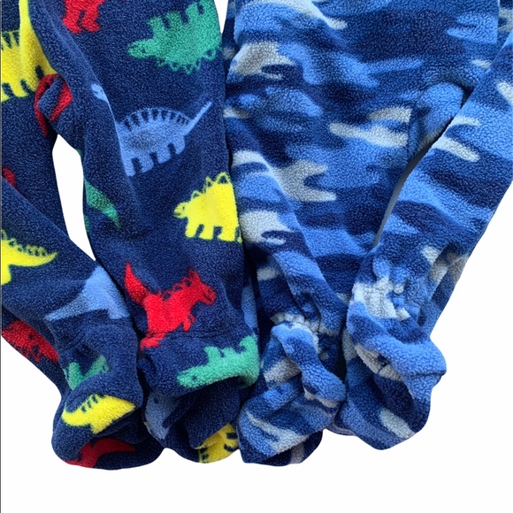 Absorba 2 Bundle Set Fleece Footed Onesie PJ 6M - Picture 3 of 7